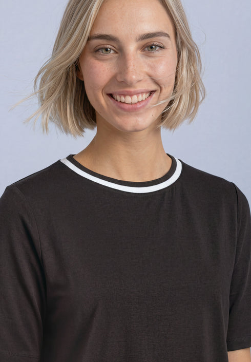 Street One - LTD QR shirt with stripes - 325699