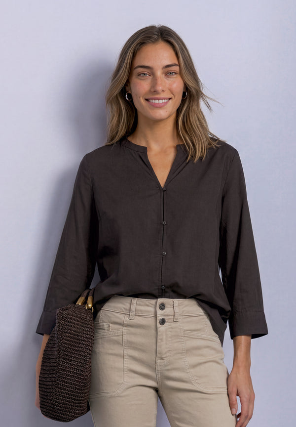Street One - QR Splitneck blouse - 346856