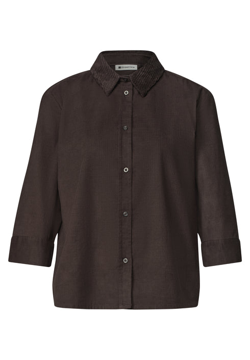 Street One - LTD QR Corduroy Mix shirtcollar - 346862