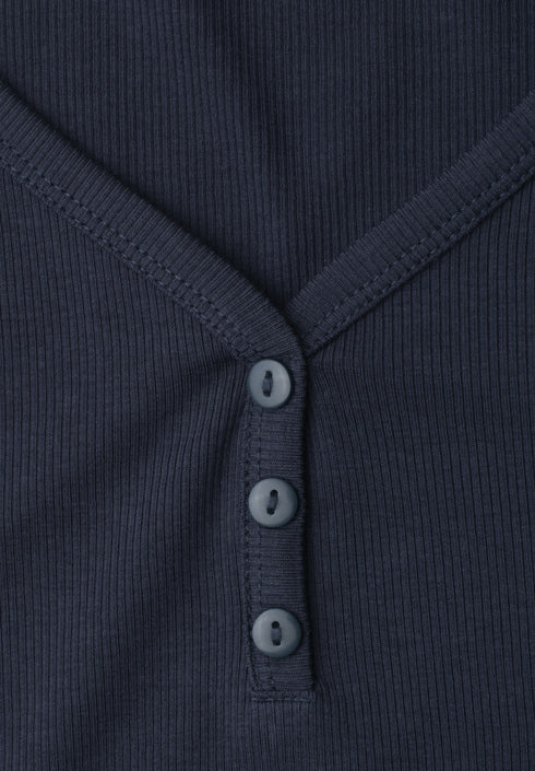 Street One - 3/4-Arm Shirt mit Knopfdetail - 325580