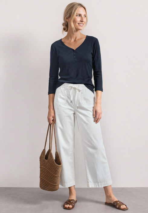 Street One - 3/4-Arm Shirt mit Knopfdetail - 325580