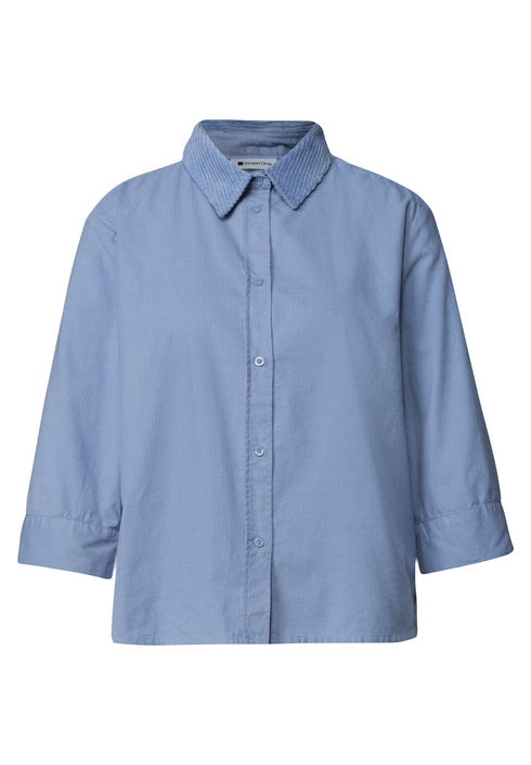 Street One - LTD QR Corduroy Mix shirtcollar - 346862