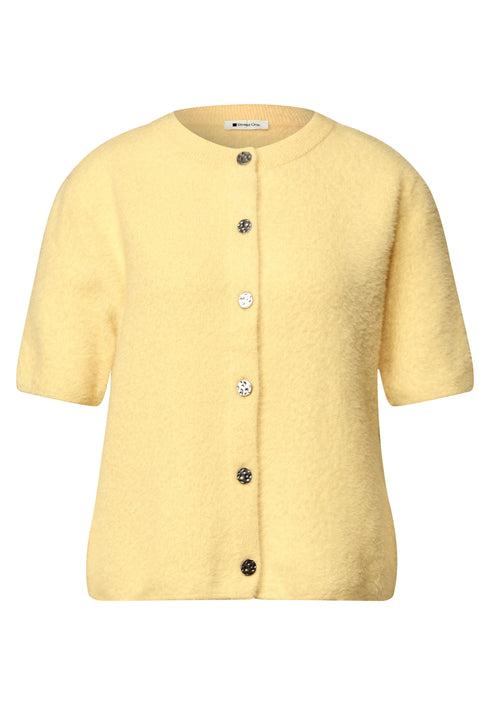Street One - fluffy short sleeve cardigan - 254241
