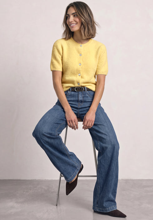 Street One - fluffy short sleeve cardigan - 254241