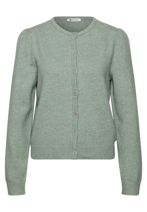 Street One - LTD QR cosy roundneck cardigan - 254185