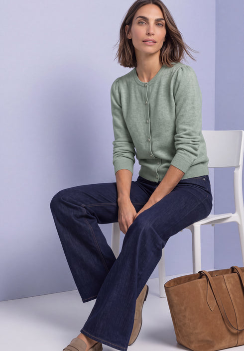Street One - LTD QR cosy roundneck cardigan - 254185