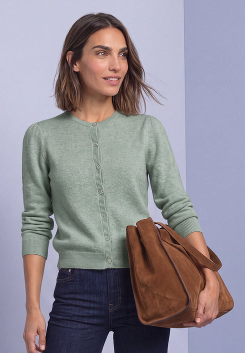 Street One - LTD QR cosy roundneck cardigan - 254185