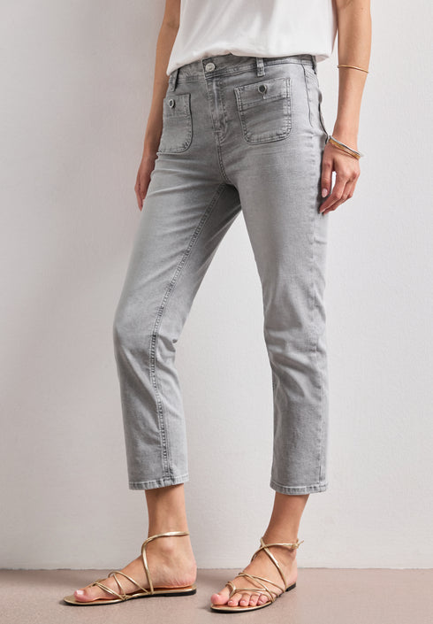 Street One Straight Leg Jeans mit aufgesetzten Taschen 381182 - Länge 26