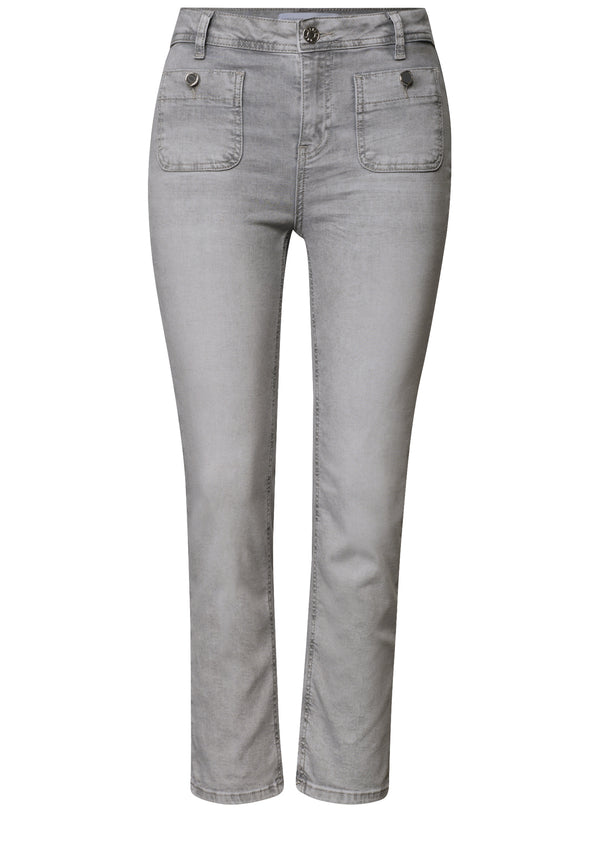Street One Straight Leg Jeans mit aufgesetzten Taschen 381182 - Länge 26