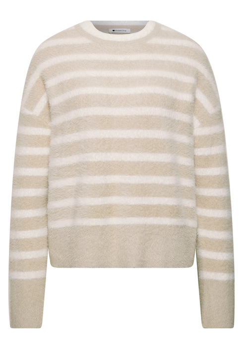 Street One - fluffy stripe sweater - 304157