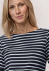 Street One - T-Shirt mit Boat Neck und Streifen - 325572