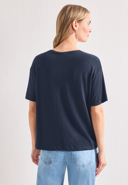 Street One - T-Shirt mit Rundhals und Frontprint - 325627