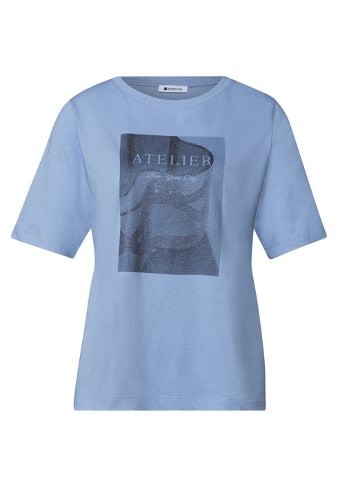Street One - photo print shirt - 325718
