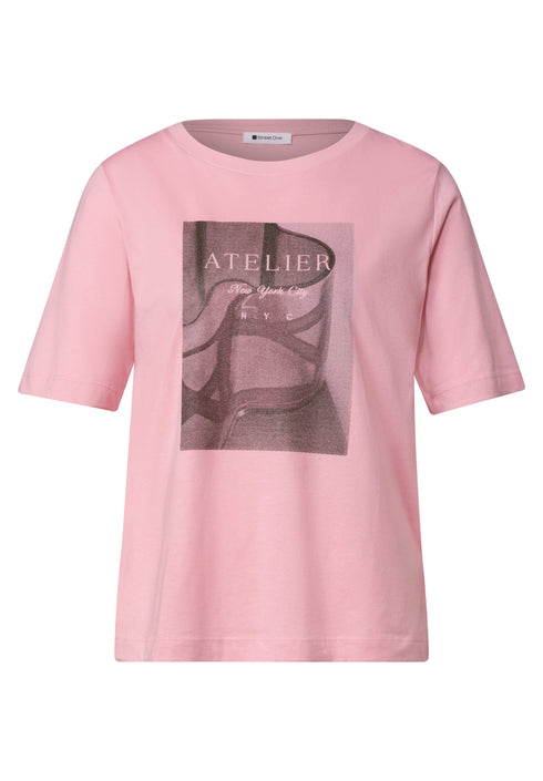 Street One - photo print shirt - 325718