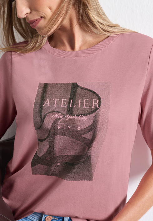 Street One - photo print shirt - 325718
