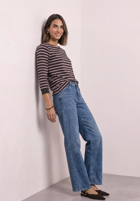 Street One - LTD QR basic yds u-boat shirt - 325895