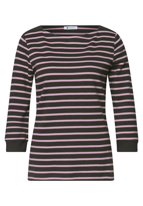 Street One - LTD QR basic yds u-boat shirt - 325895