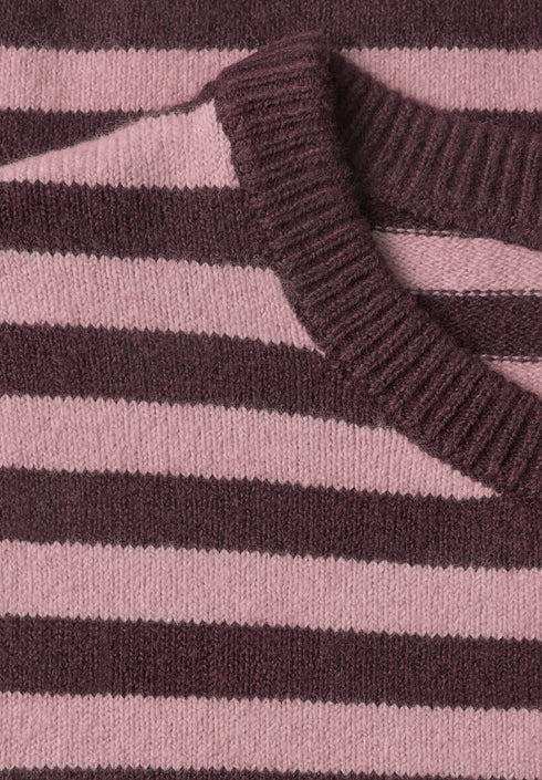 Street One - LTD QR cosy sweater with strip - 303876