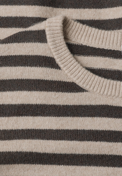 Street One - LTD QR cosy sweater with strip - 303876