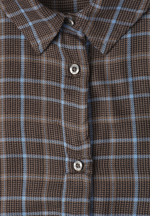 Street One - LTD QR check shirtcollar blouse - 346868