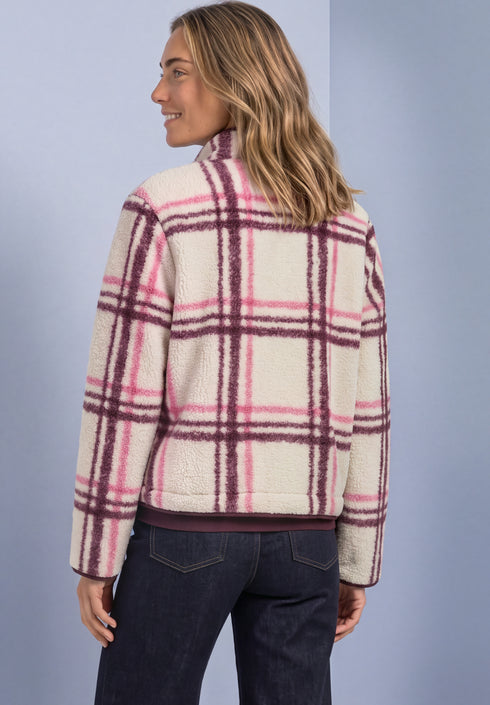 Street One - LTD QR printed teddy jacket - 325856