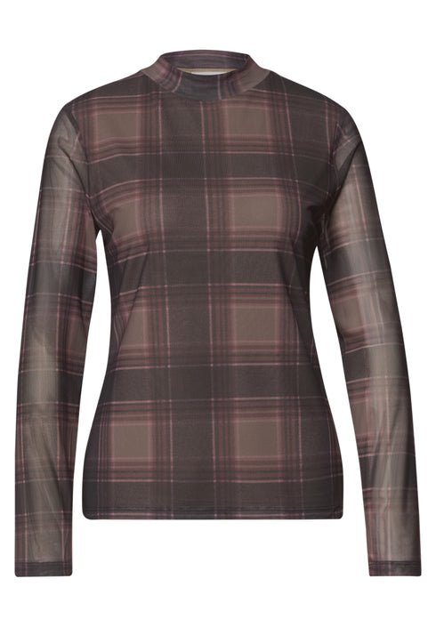 Street One - LTD QR printed mesh round neck - 325858