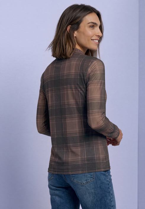 Street One - LTD QR printed mesh round neck - 325858