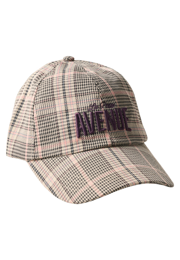 Street One - Check Cap with Slogan - 573265