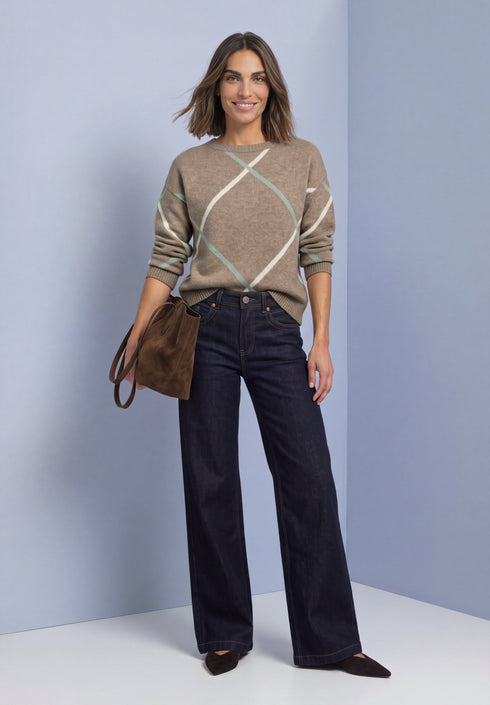Street One - cosy intarsia sweater - 304155