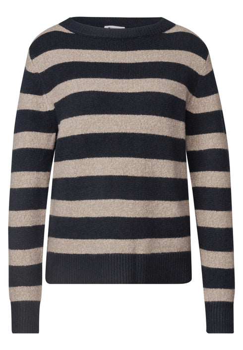 Street One - LTD QR cosy striped sweater - 303959