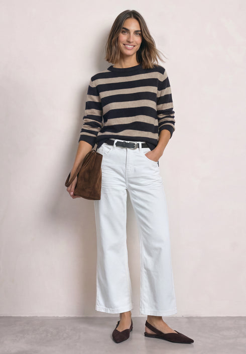 Street One - LTD QR cosy striped sweater - 303959