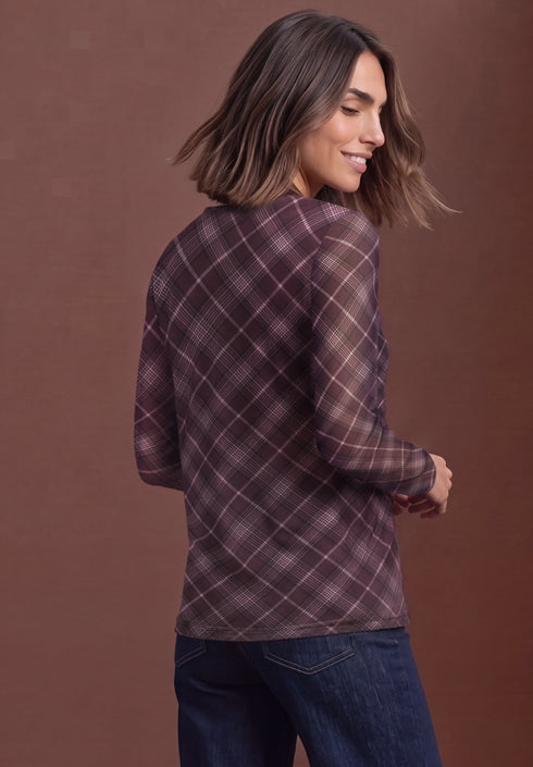 Street One - LTD QR printed mesh shirt - 326182
